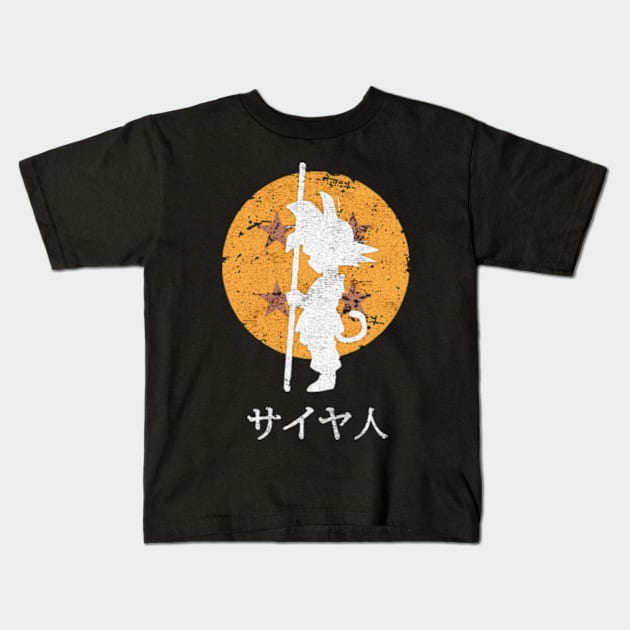 kids goku star Kids T-Shirt by Brianmakeathing